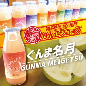 【道の駅とわだオリジナルラベル】りんごジュース『ぐんま名月』